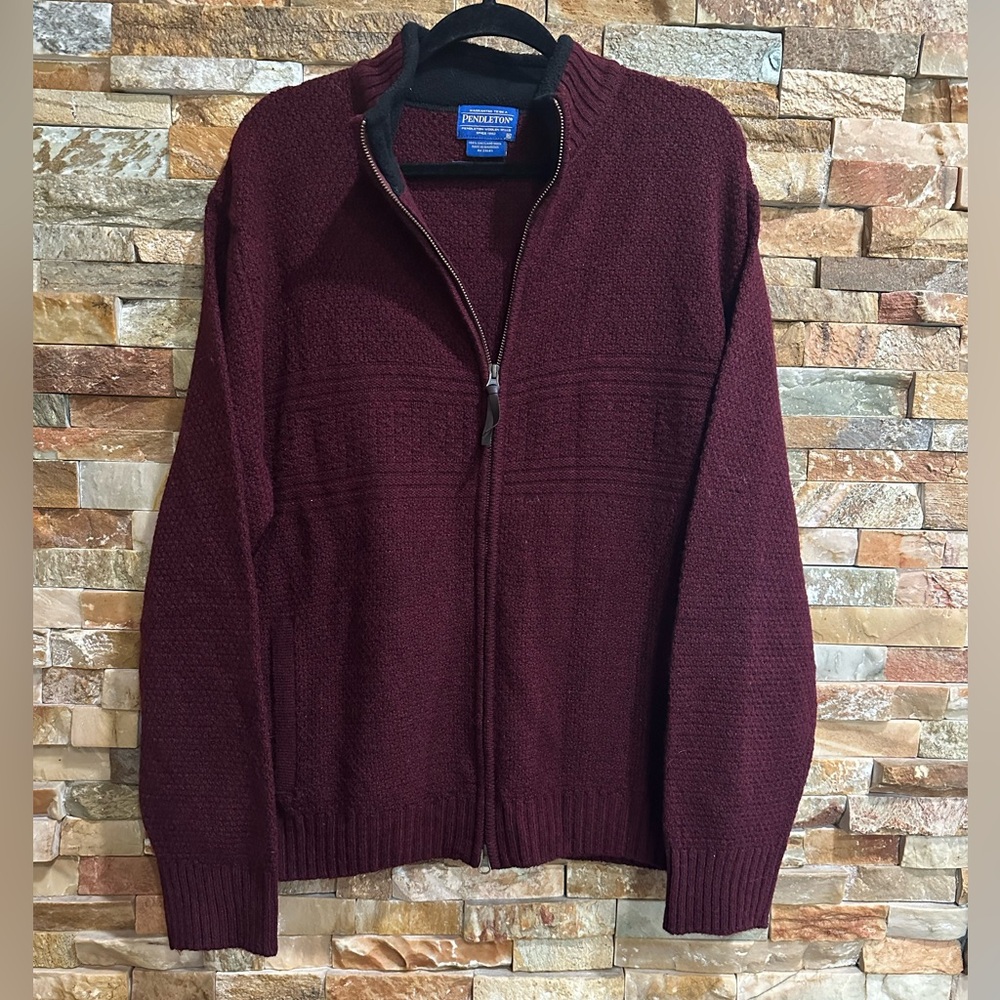 Men’s Pendleton Washable Wool Bomber Zip Up